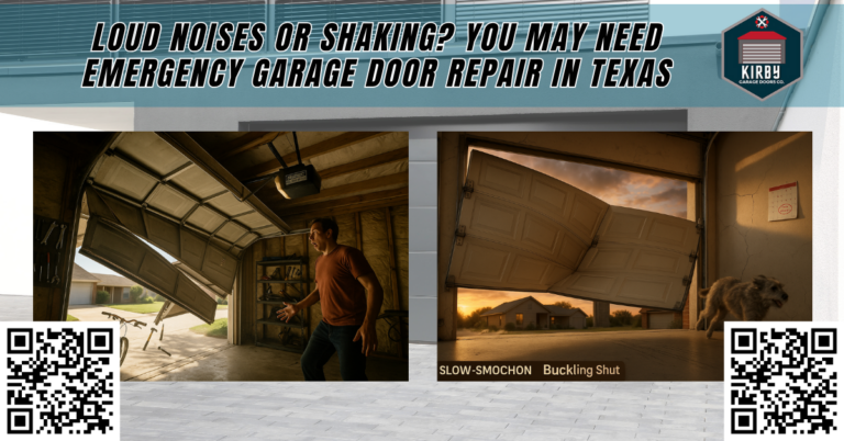 Loud Noises or Shaking? You May Need Emergency Garage Door Repair in Texas - Kirby Garage Doors Co.