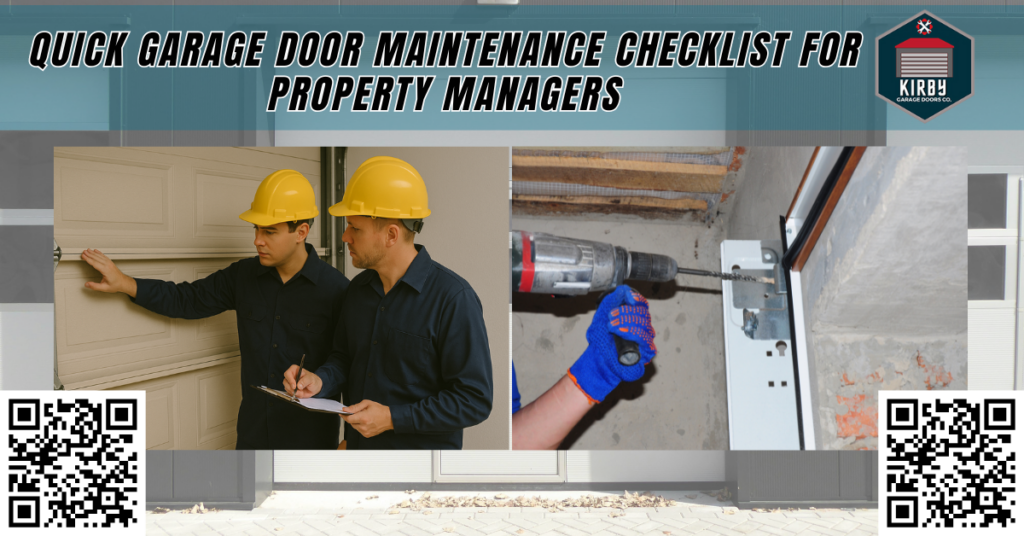 Quick Garage Door Maintenance Checklist for Property Managers