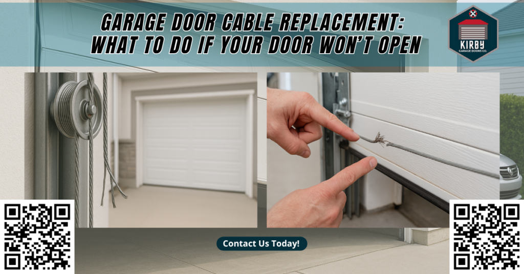 Garage Door Cable Replacement: What to Do if Your Door Won’t Open