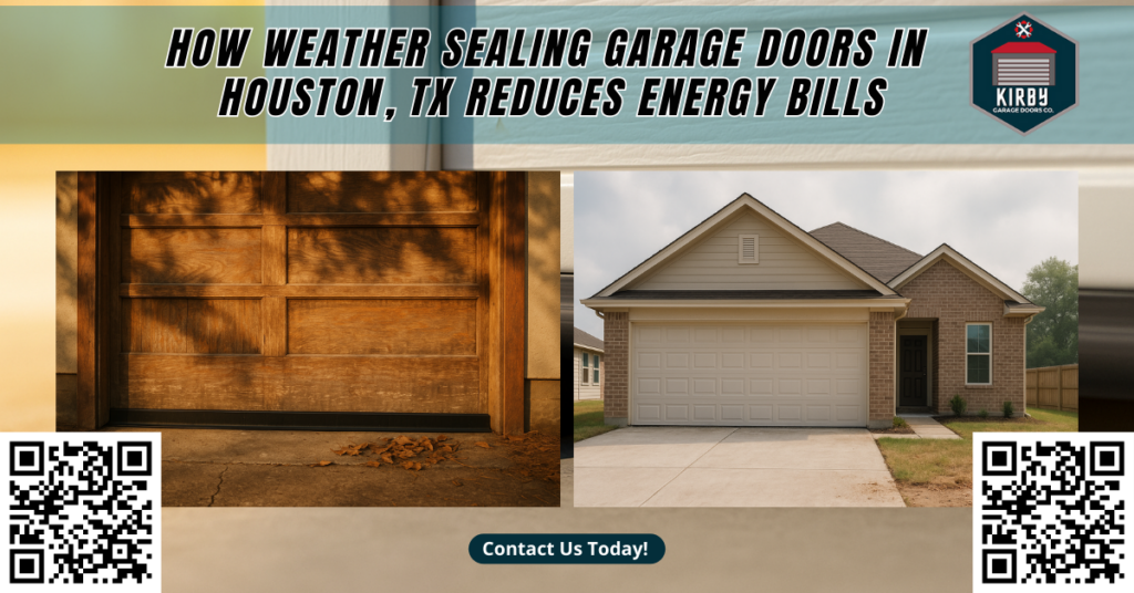 How Weather Sealing Garage Doors in Houston, TX, Reduces Energy Bills - Kirby Garage Doors Co.