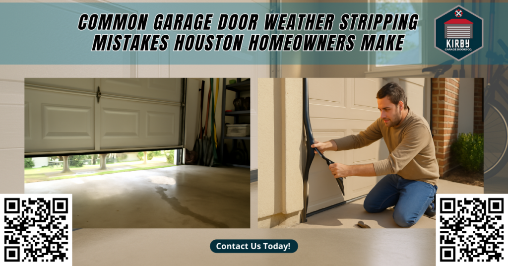 Common Garage Door Weather Stripping Mistakes Houston Homeowners Make - Kirby Garage Doors Co.