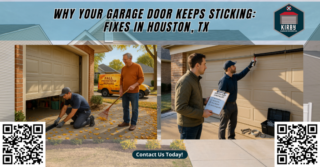 Why Your Garage Door Keeps Sticking: Fixes in Houston, TX