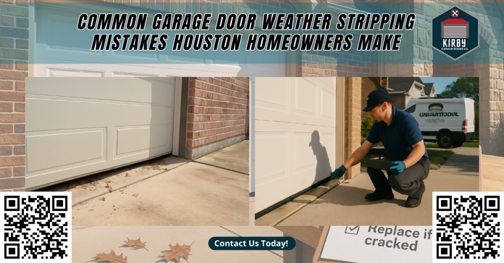 Common Garage Door Weather Stripping Mistakes Houston Homeowners Make