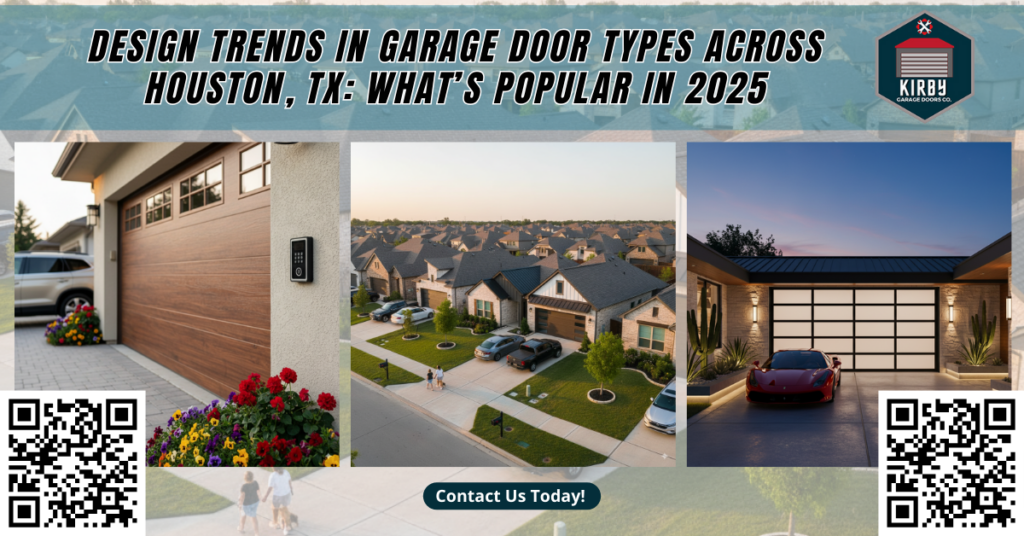 Design Trends in Garage Door Types Across Houston, TX: What’s Popular in 2025 - Kirby Garage Doors Co.