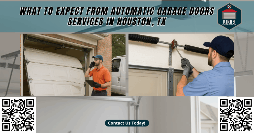 What to Expect from Automatic Garage Doors Services in Houston, TX - Kirby Garage Doors Co.