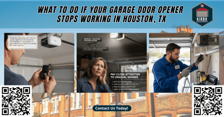 What to Do If Your Garage Door Opener Stops Working in Houston, TX - Kirby Garage Doors Co.